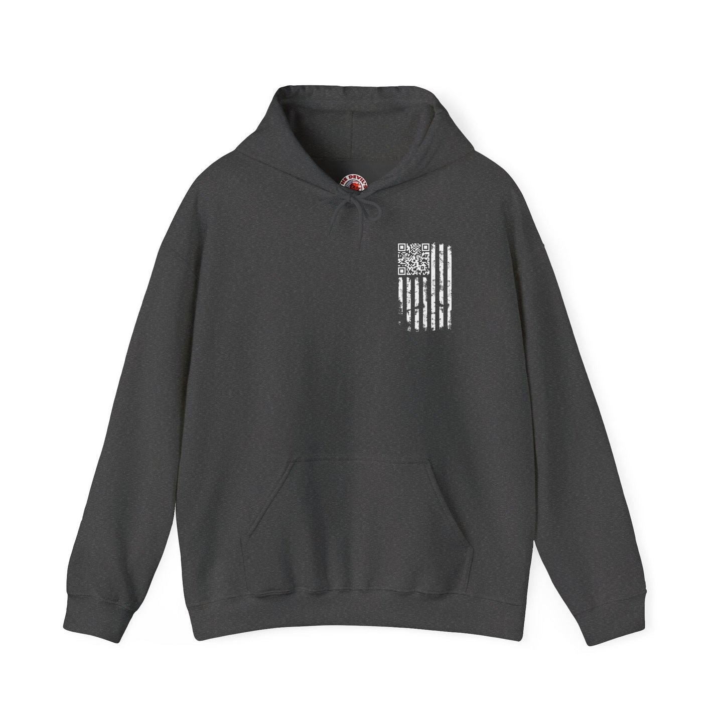 American Flag QR Code Hooded Sweatshirt The Devil's Pickle