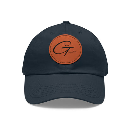 Hat with Leather Patch (Round) Grayceful LLC