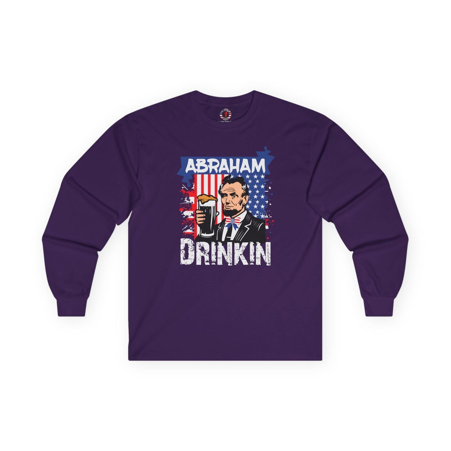 Abraham Drinking Long Sleeve Tee The Devil's Pickle