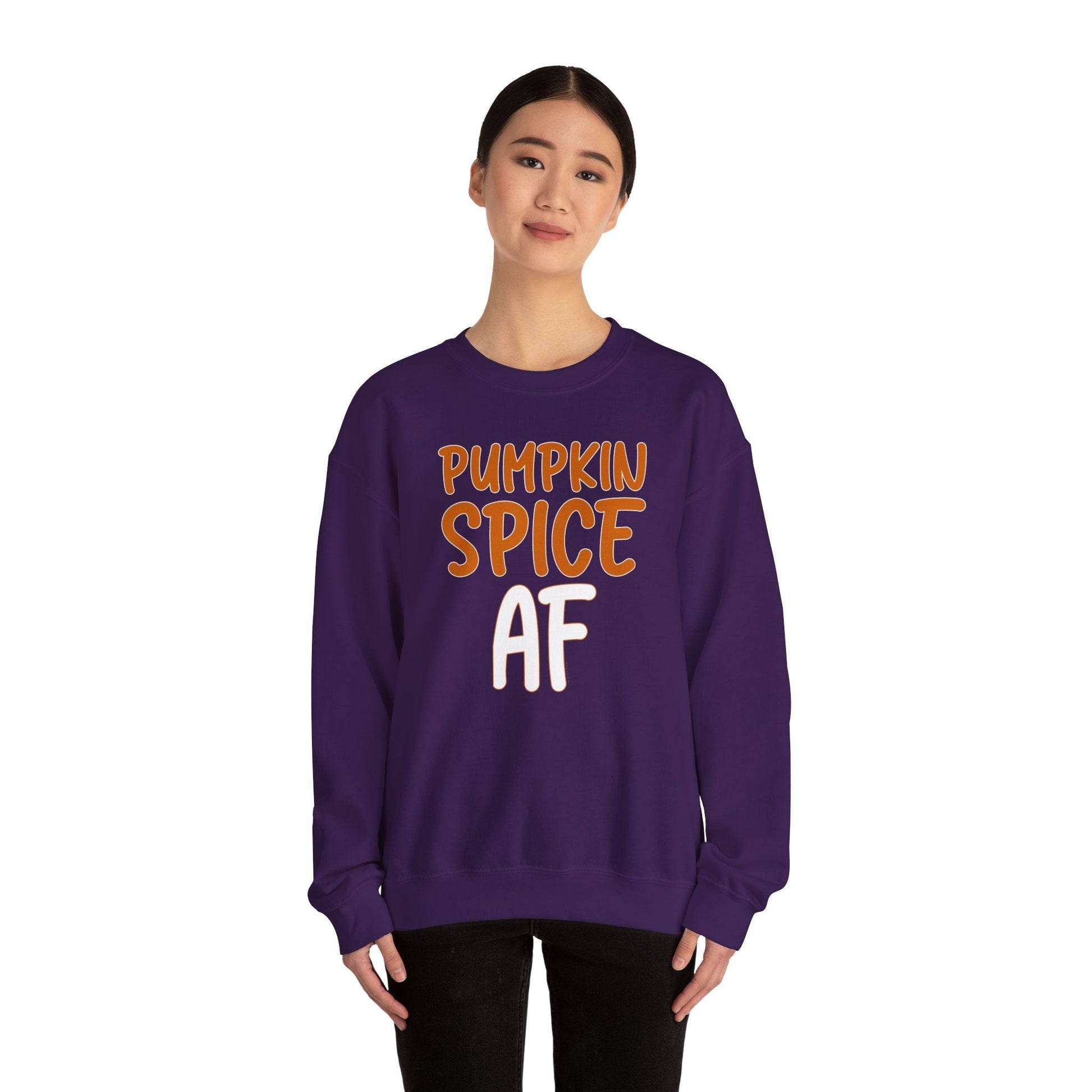 Pumpkin Spice AF Crewneck Sweatshirt The Devil's Pickle