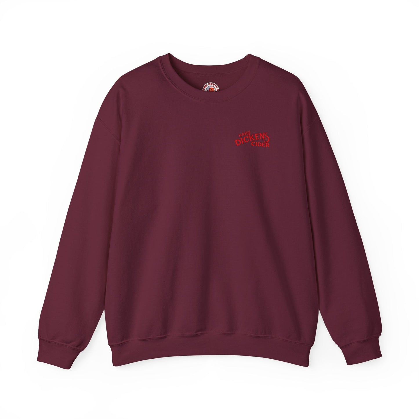 Hard Dickens Cider Front/Back Crewneck Sweatshirt The Devil's Pickle