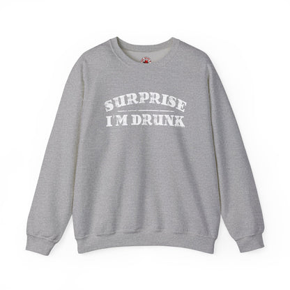 Surprise I'm Drunk Crewneck Sweatshirt The Devil's Pickle