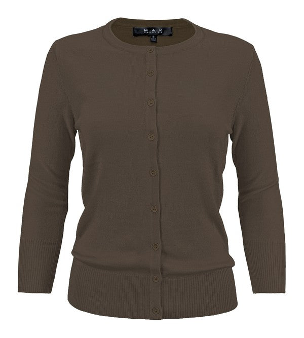 Crewneck Button Down Knit Cardigan Sweater Shop Style & More | Fresh Looks, Everyday Deals & Free Shipping