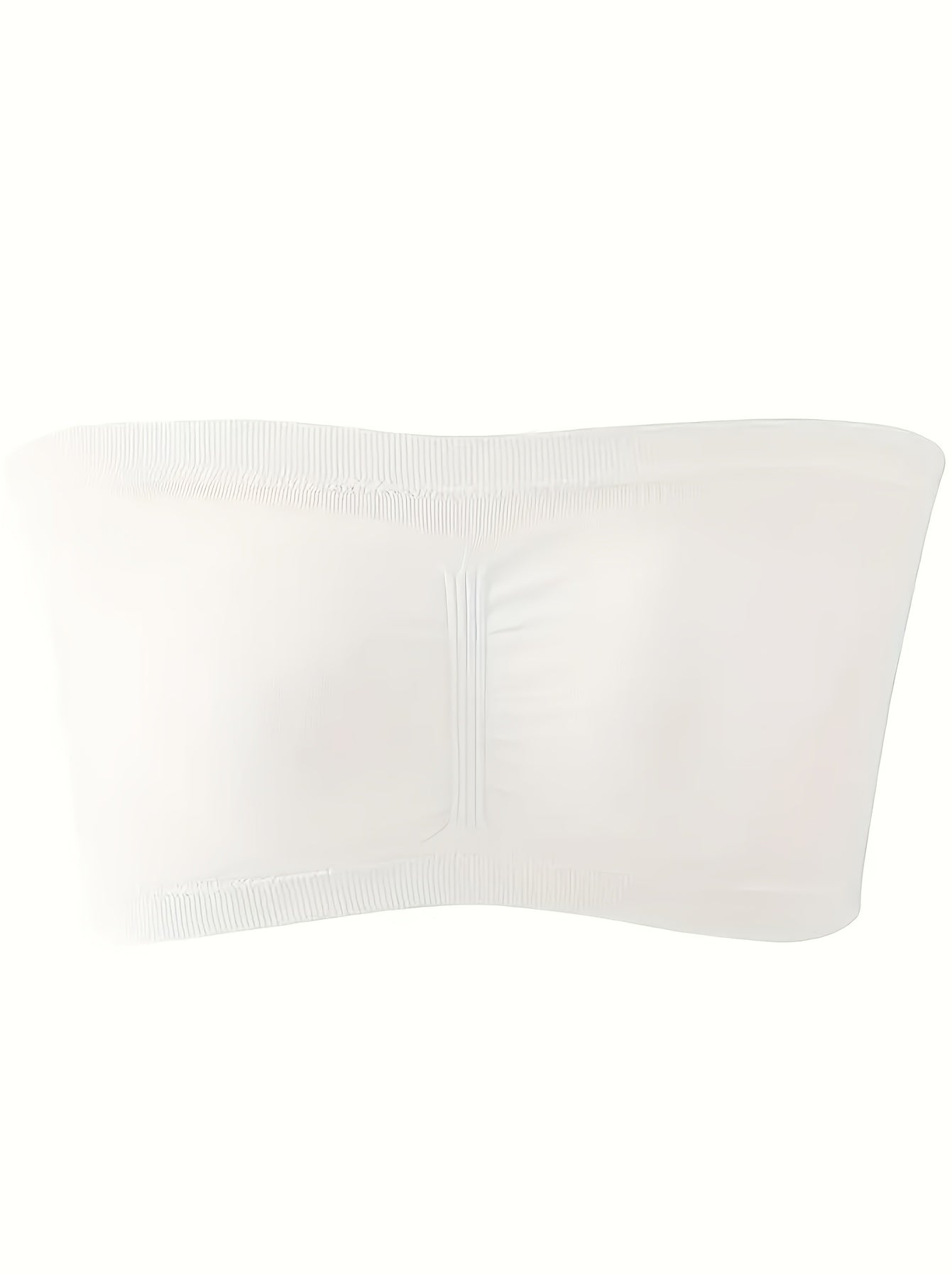 Plus Size Double-Layer Anti-See-Through Base Layer Tube Top Bra with Padded Cups, Wire-Free, and Underwire-Free NovaCart