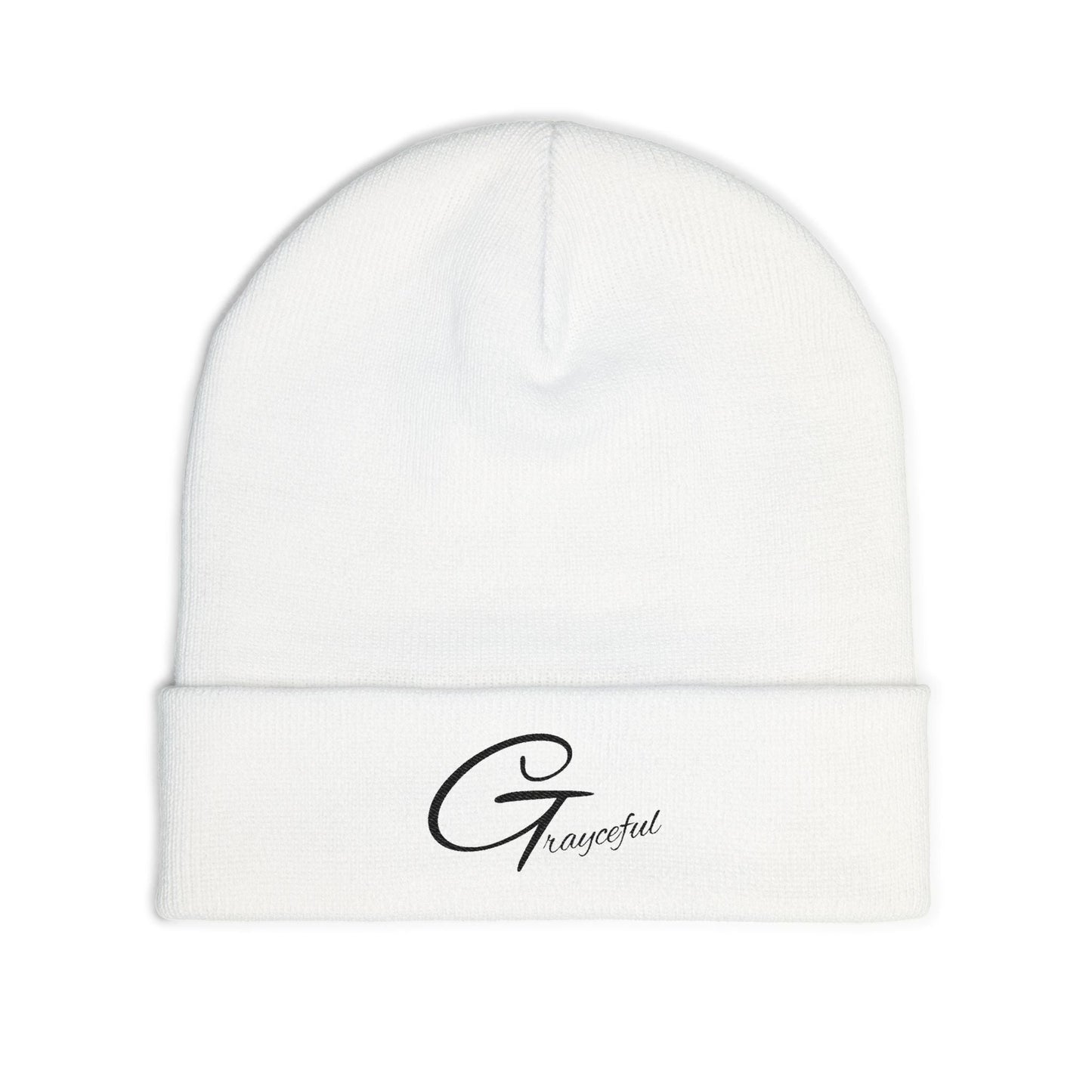 Grateful Embroidered Knit Beanie, Cozy Winter Hat, Gift for Her, Casual Beanie, Trendy Cap, Fall Accessories Grayceful LLC