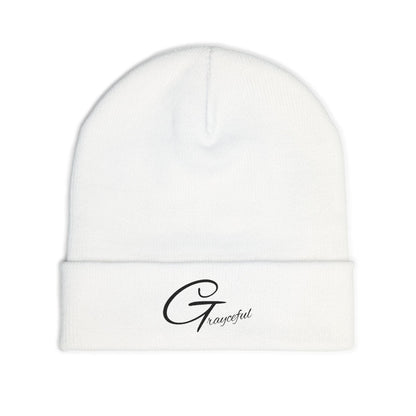 Grateful Embroidered Knit Beanie, Cozy Winter Hat, Gift for Her, Casual Beanie, Trendy Cap, Fall Accessories Grayceful LLC
