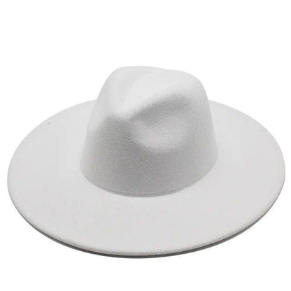 Modern Classic Felt Fedora – Stylish Wide Brim Wool Hat for Men and Women Country in My Heart