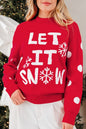 LET IT SNOW Christmas Holiday Sweater Shop Style & More | Fresh Looks, Everyday Deals & Free Shipping