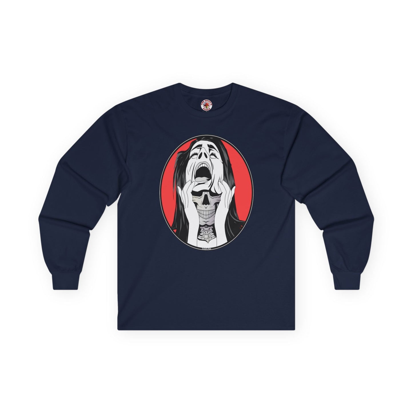Skull Woman Long Sleeve Tee The Devil's Pickle