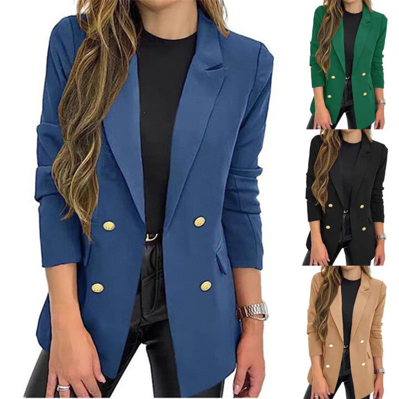 Casual Long Sleeve Lapel Button Autumn Coat FitiqueFit