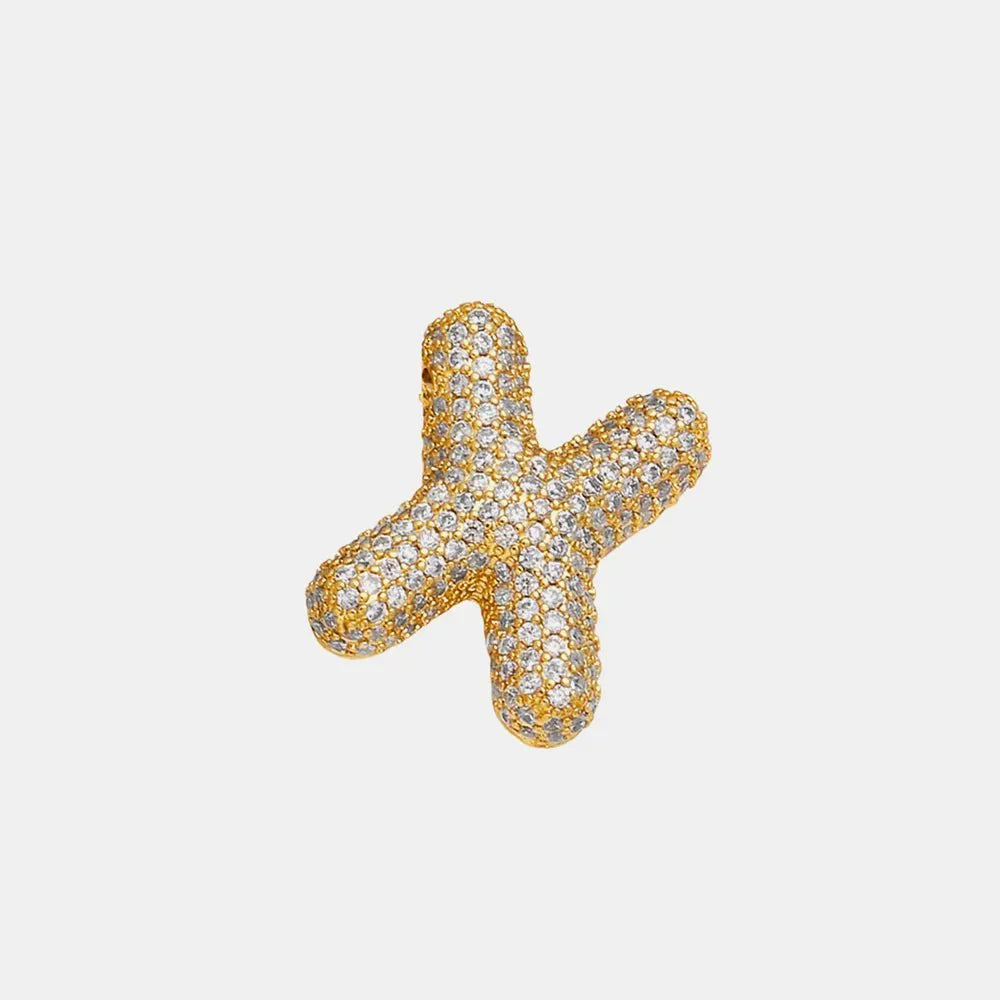 EmberLuxe "Glimmer" Bubble letter Pendant (V-Z) Ivory Embers