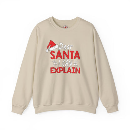 Dear Santa I Can Explain Crewneck Sweatshirt The Devil's Pickle
