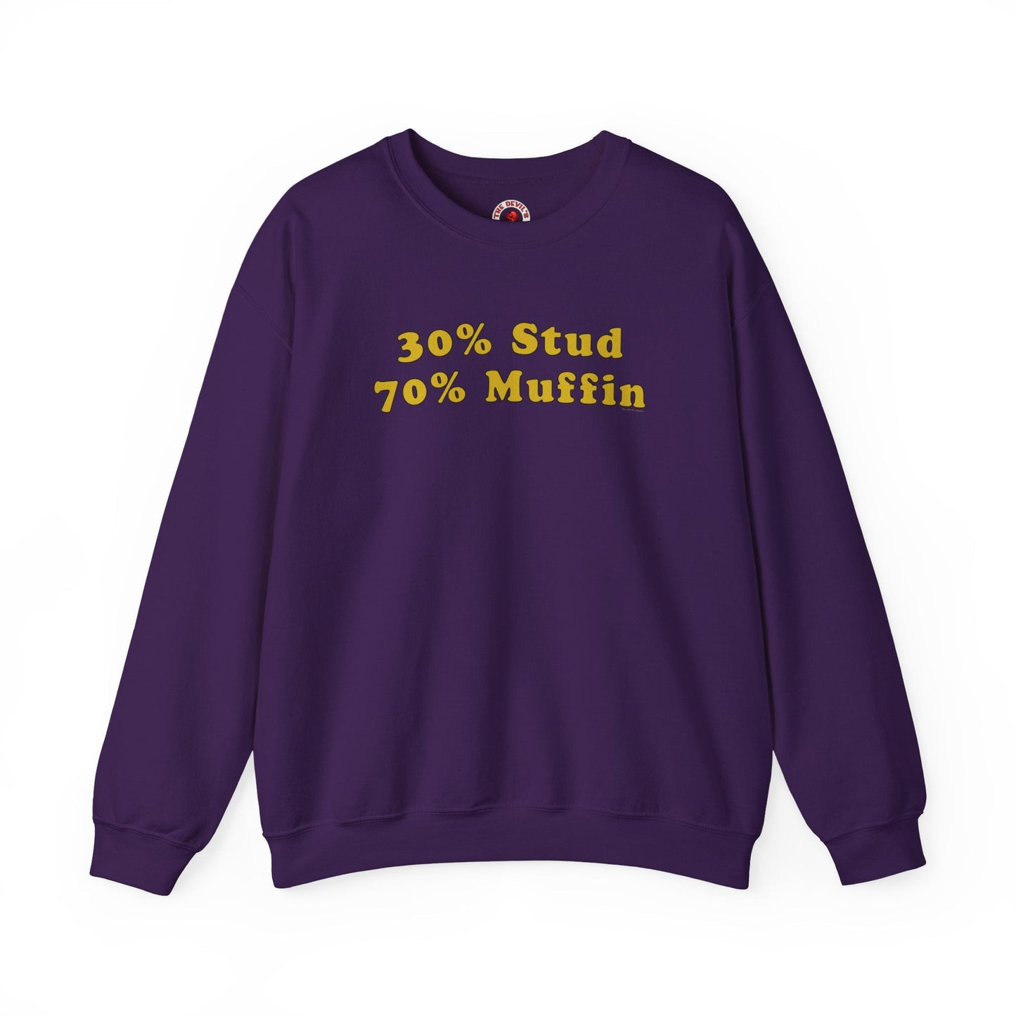 30% Stud 70% Muffin Crewneck Sweatshirt The Devil's Pickle