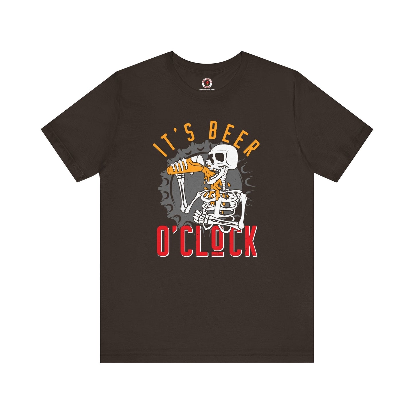 It's Beer O'Clock Skeleton T-Shirt The Devil's Pickle