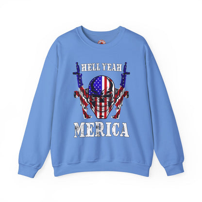 Hell Yeah Merica Crewneck Sweatshirt The Devil's Pickle