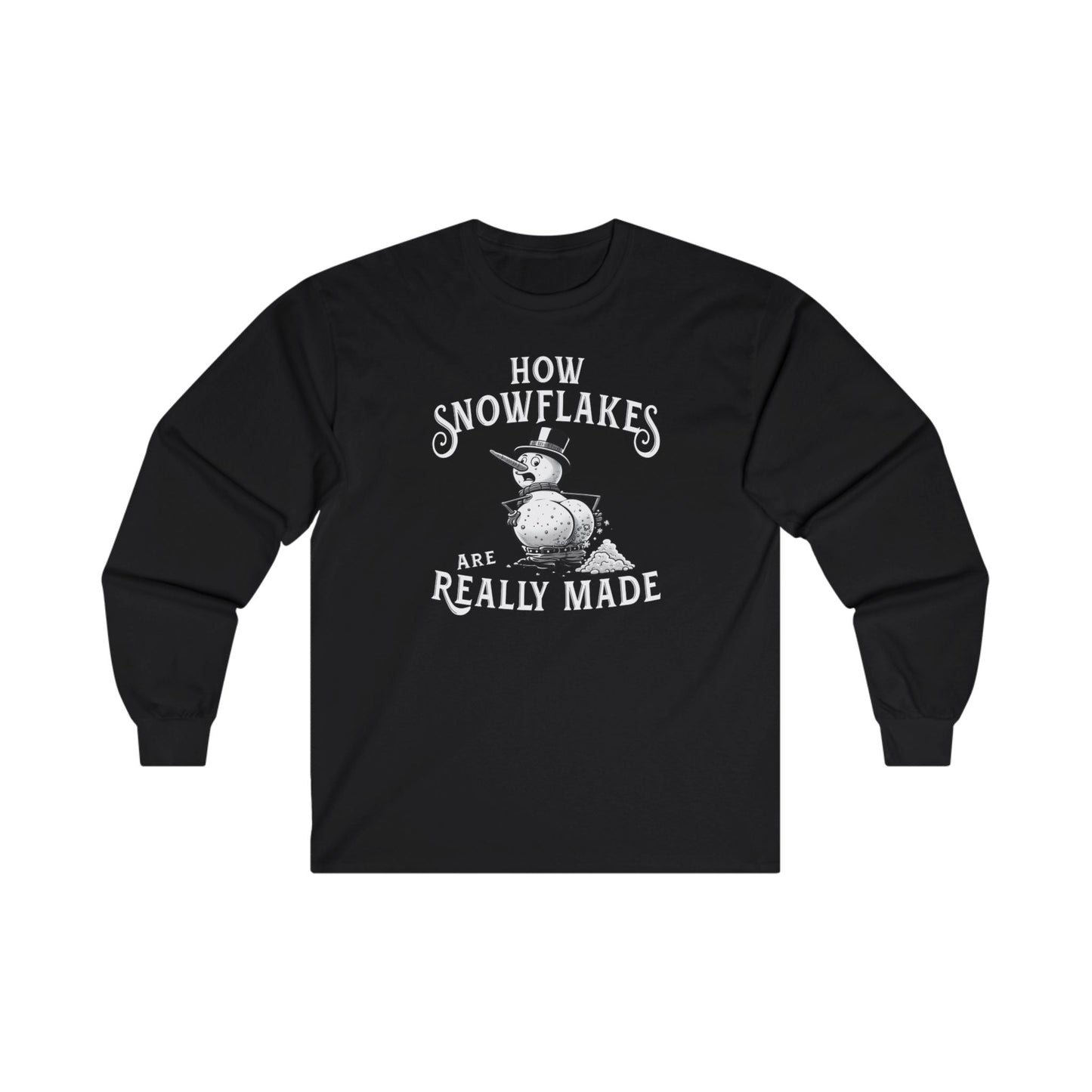 How Snowflakes Are Really Made Long Sleeve Tee The Devil's Pickle