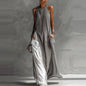 Women's Sleeveless Off-Shoulder Loose Maxi Dress with Pockets FitiqueFit