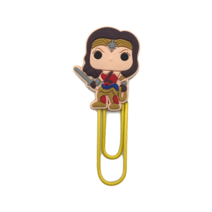 12Pcs Harry Potter Paper Clip Bookmarks Personality PVC Student Office Notes Hand Ledger Decorative Small Pins