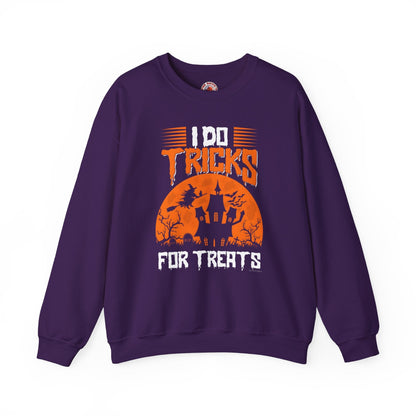 I Do Tricks For Treats Crewneck Sweatshirt The Devil's Pickle