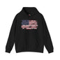 Vintage Style American Flag Hooded Sweatshirt The Devil's Pickle