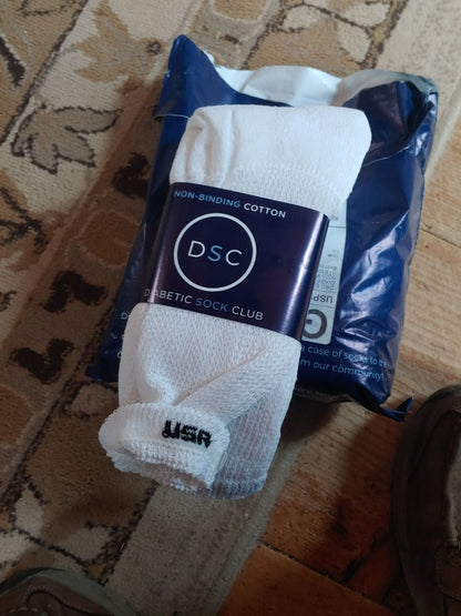 Women's Cotton Diabetic Crew Socks (6 Pair) DSC