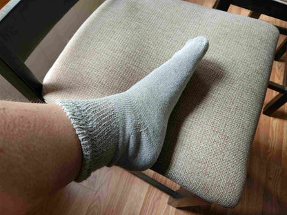Men's Cotton Diabetic Ankle Socks (6 Pair) DSC