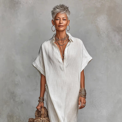 Women’s Loose Long Batwing Sleeve Dress FitiqueFit