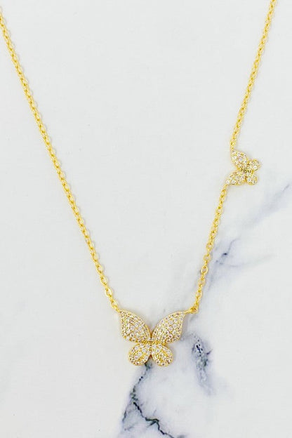 Double Shine Butterfly  Necklace Shop Style & More | Fresh Looks, Everyday Deals & Free Shipping