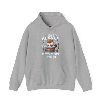 A Clean Beaver Gets More Wood Hooded Sweatshirt The Devil's Pickle