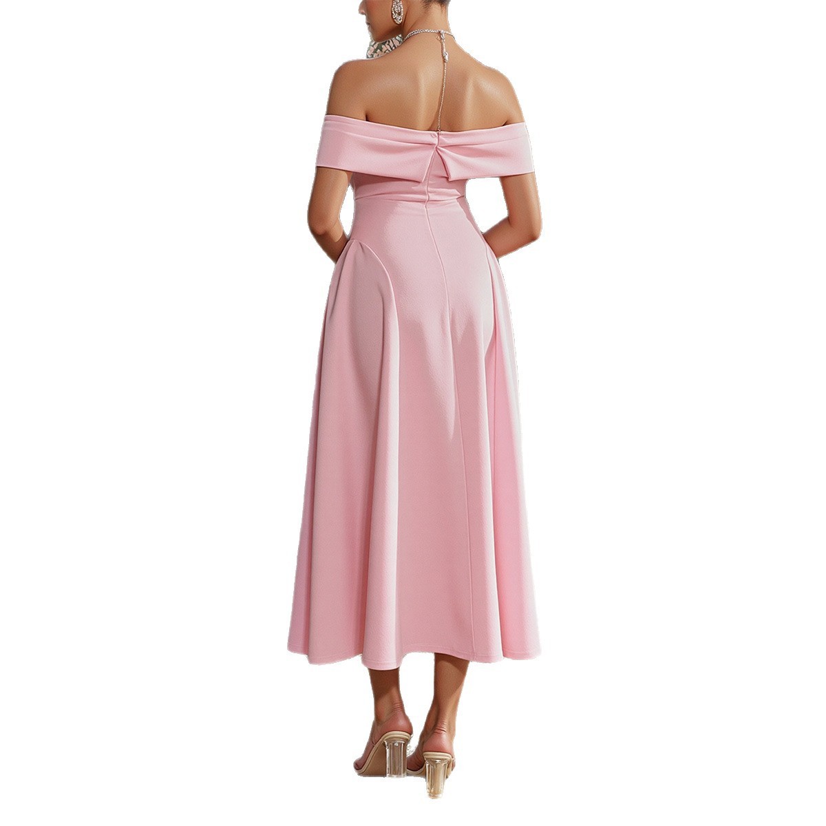 Elegant Tube Top Off-shoulder Dress Dress Grayceful LLC