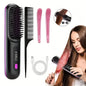 Portable Wireless Hair Straightener Comb – USB Rechargeable, 3-Speed, Negative Ion DailySale