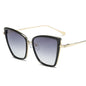 Big Cat Eye Sunglasses Women Black Mirror Sun Glasses FitiqueFit