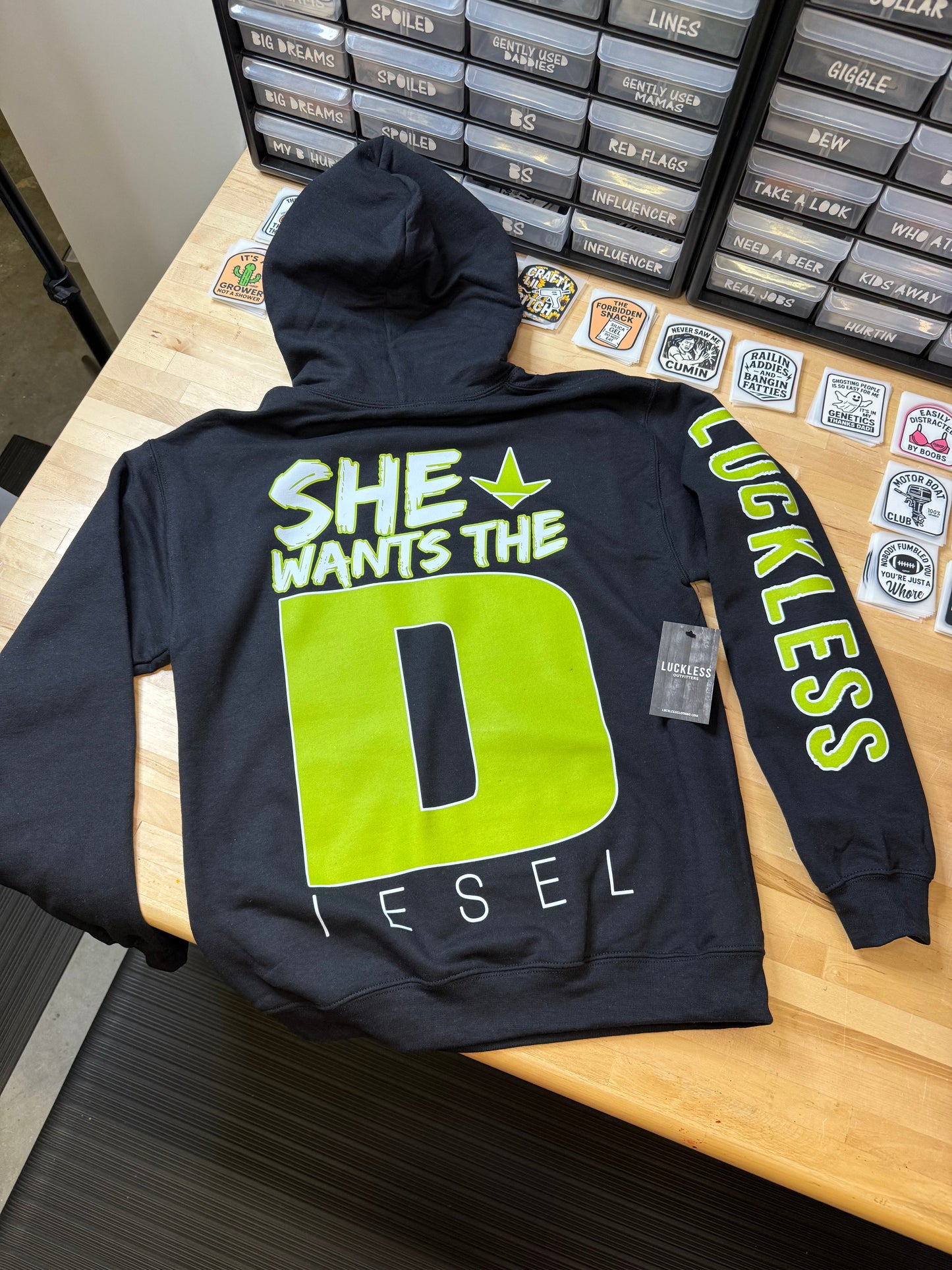 She Wants the Diesel Hoodie Luckless Outfitters