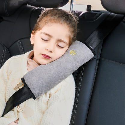 1pc Car Automotive Seat Belt Cover Shoulder Cover Seat Belt Holder Cute Lengthened And Thickened Plush Safety Belt Shoulder Cover, Car Safety Shoulder Guard, Seat Belt Adjustment Retainer, Anti-Strangle Neck Seat Belt NovaCart