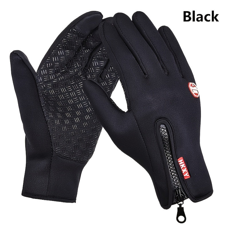 Men'S and Women'S Outdoor Touchscreen Windproof Gloves - Full-Finger Design, Warm-Keeping, Gloves for Cold Weather, Winter Gloves|Stylish Glove Design|Warm Gloves NovaCart