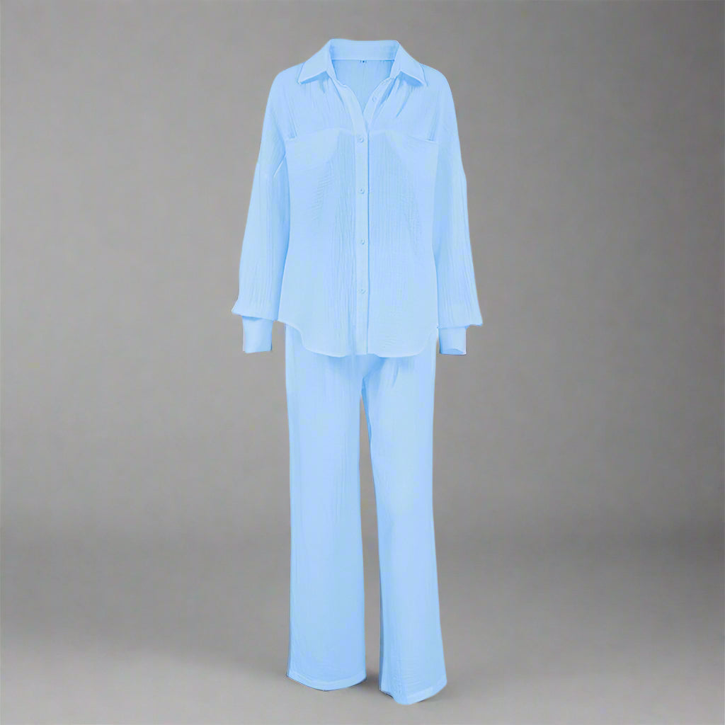 Women's Casual Solid Color Lounge Set FitiqueFit