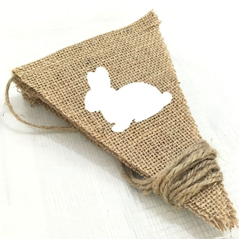 Rabbit Holiday Party Decoration Pull Flag Pennant 7pcs NovaCart