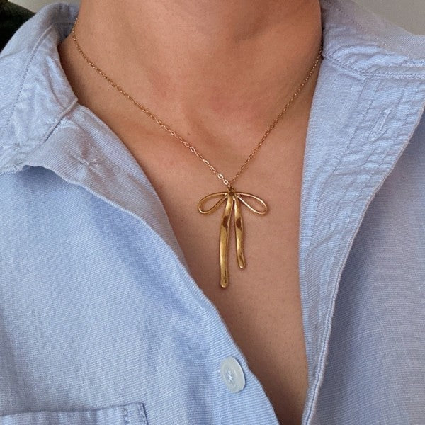 Stylist Bow Pendant Necklace Shop Style & More | Fresh Looks, Everyday Deals & Free Shipping