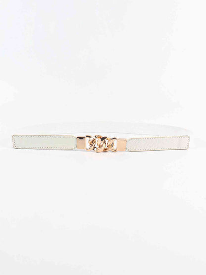 ElegantStyle Zinc Alloy Buckle Elastic PU Belt – Versatile and Stylish Accessory See size chart under “more details” The Fashion Celestial