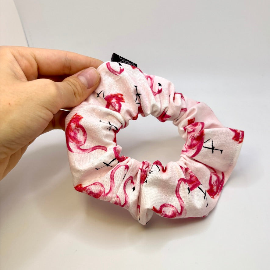 Mini Pink Flamingo Summer Scrunchie Enchanted Scrunch