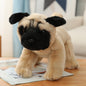 Simulation dog Maltese plush toy Bichon Frise doll Labrador Tibetan Mastiff birthday gift