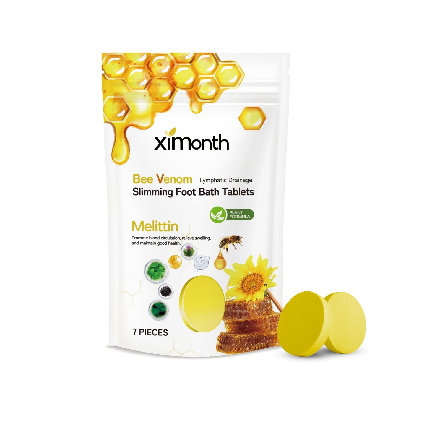 Bee-Venom Foot Bath Tablets Autumn Winter Moisture Body Foot Bath Soup Sleep Repair Foot Bath Tablets