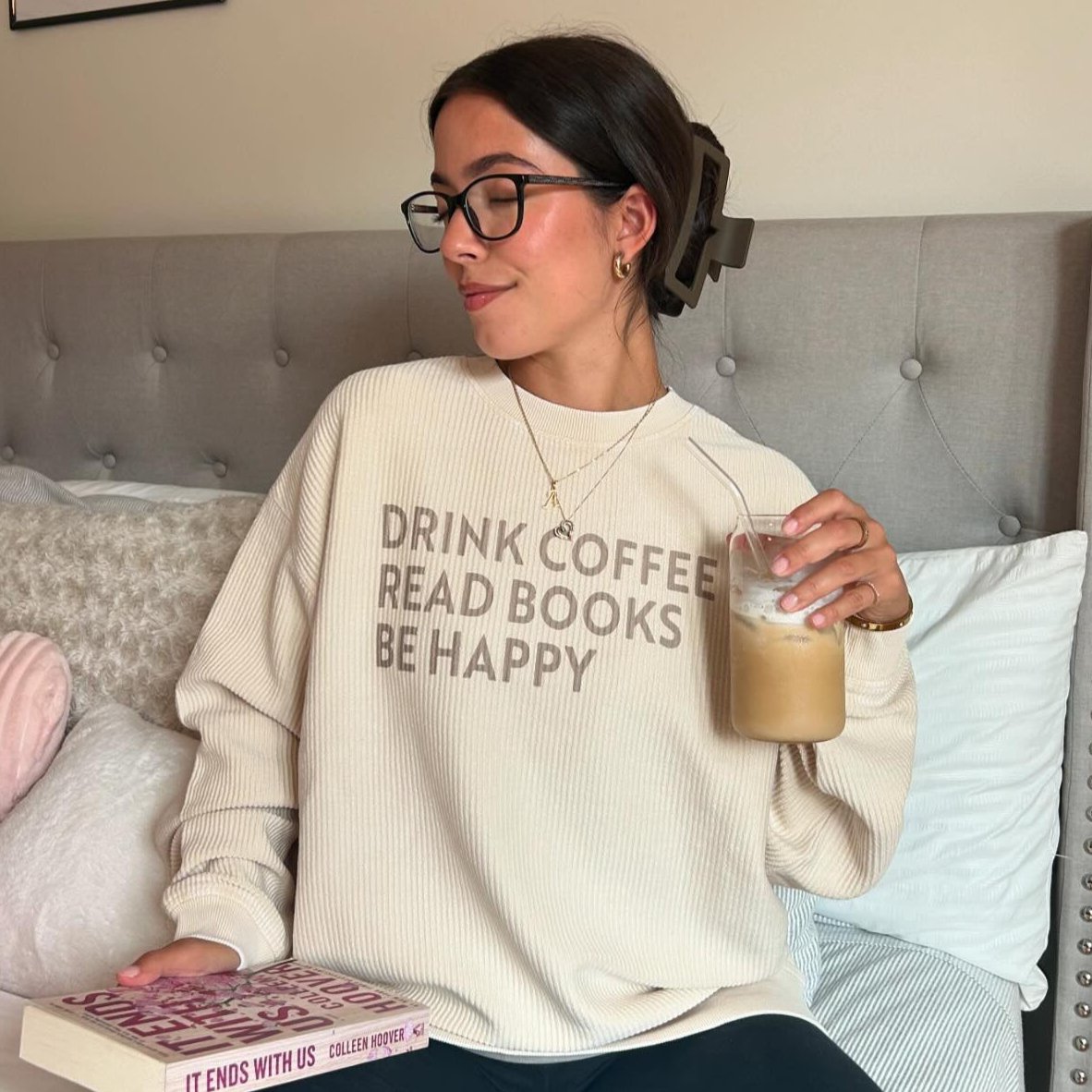 Drink Coffee Read Books Be Happy Ivy + Cloth