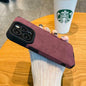 Luxury Matte Soft Leather Phone Case For iPhone 15 14 Plus 13 12 11 Pro Max 7 8Plus SE Lens Protection Shockproof Silicone Cover