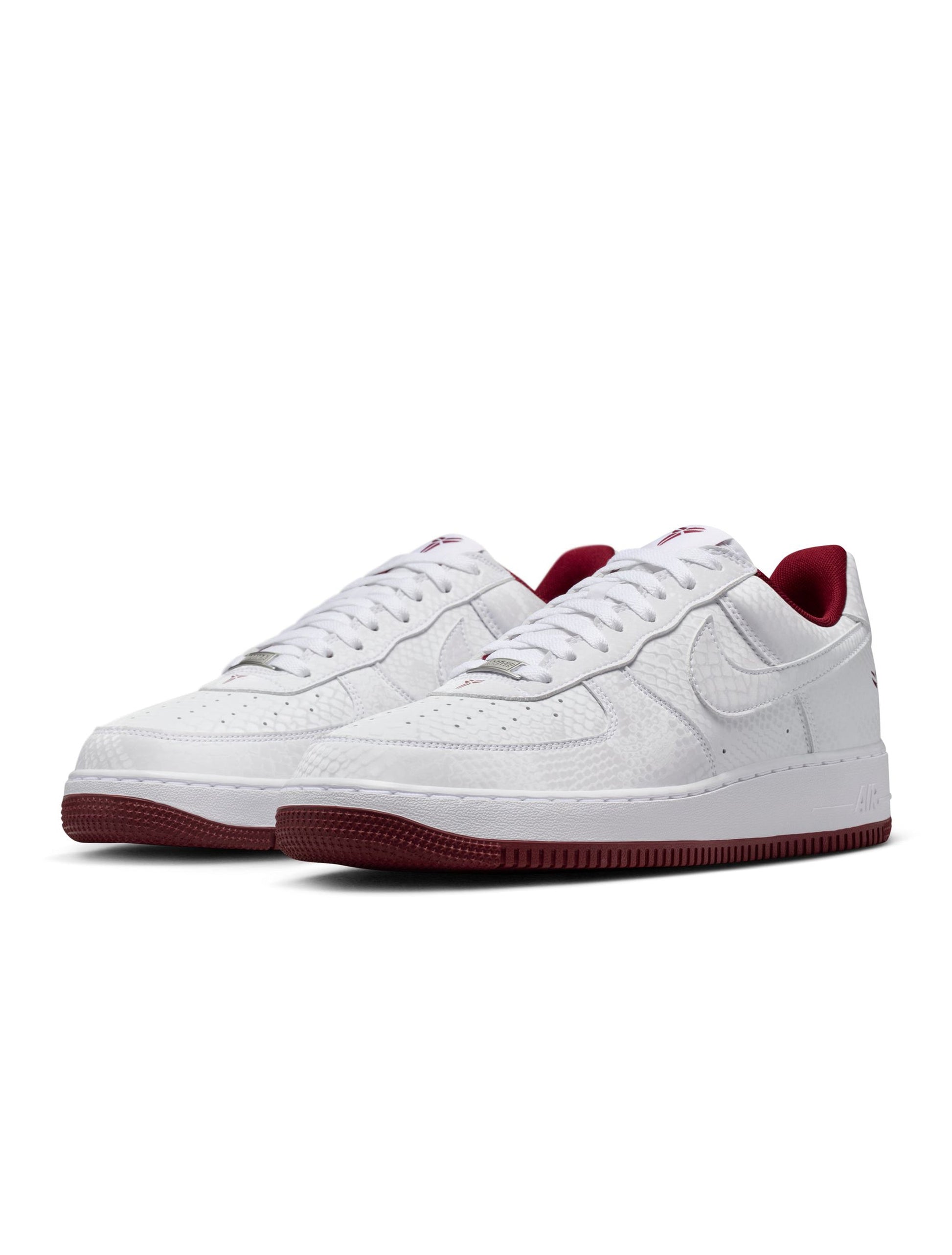 Nike Mens Kobe Air Force 1 Low - White/Team Red Denim Exchange