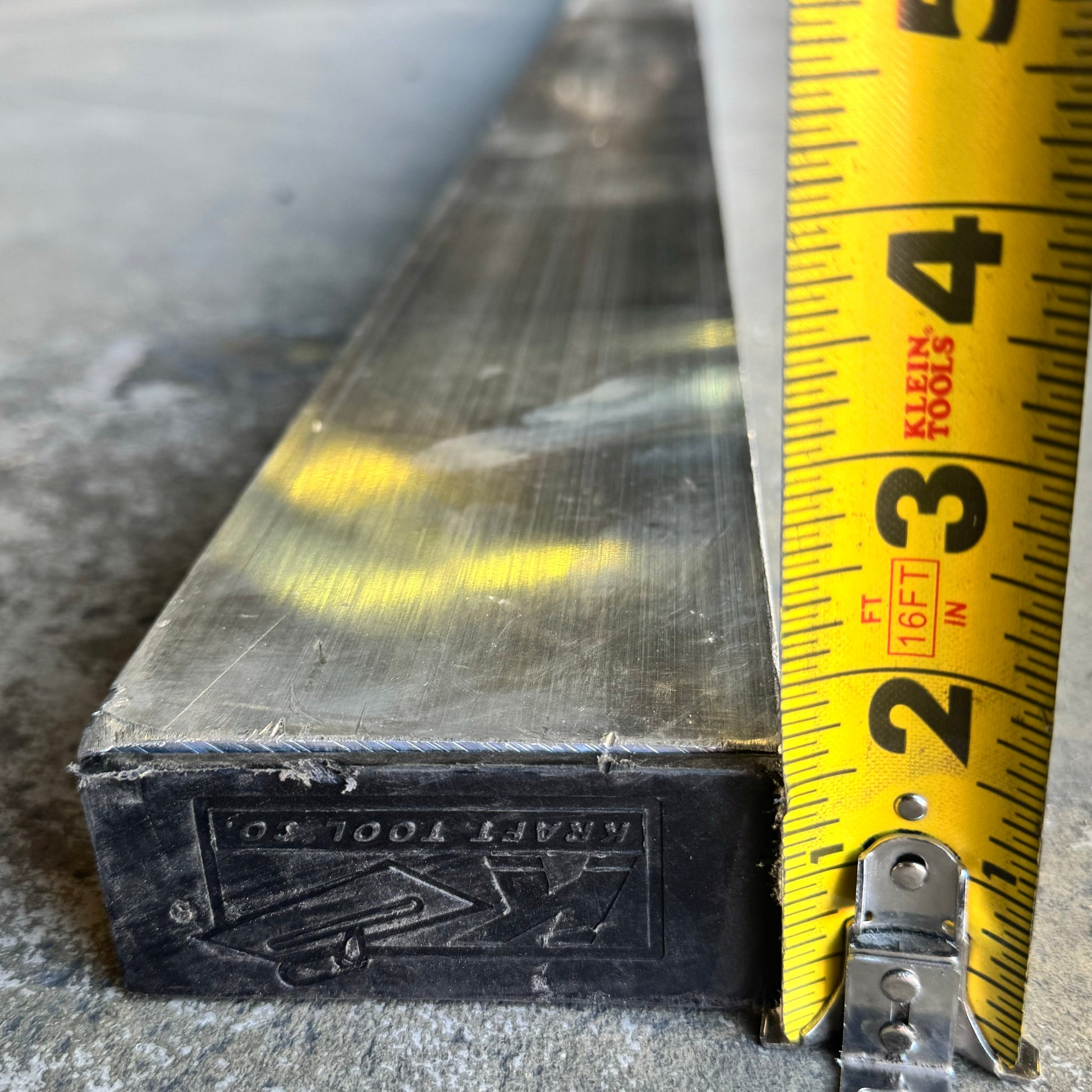 KRAFT TOOL CO. ALUMINUM Screed 192”x1 1/2”x3 1/2” CC616AL PayWut