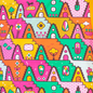 8-Bit A-Frames Pocket Caftan in 2 options Blue Platypus Clothing