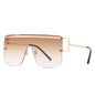 New Style One Piece Sunglasses Fashion Rimless Sunglasses Women's Trendy Sunglasses