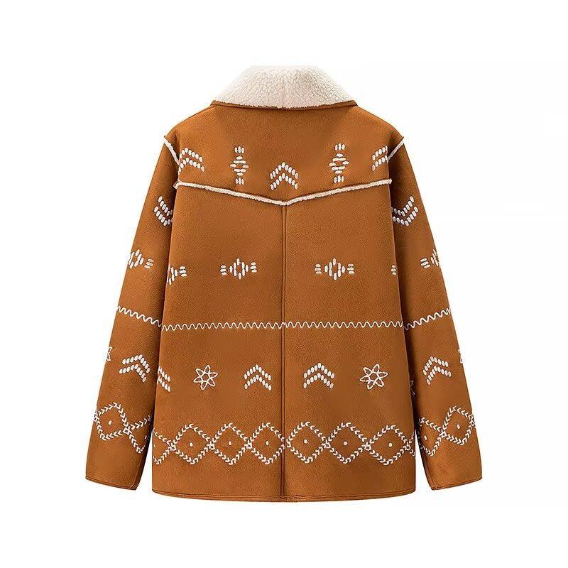 Tribal Rancher Lambs Hair Jacket - Warm, Cozy, & Stylish Cowgirl Outerwear Country in My Heart