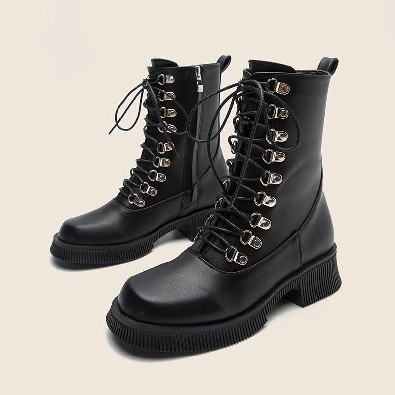 Black Knight Lace-Up Boots Country in My Heart